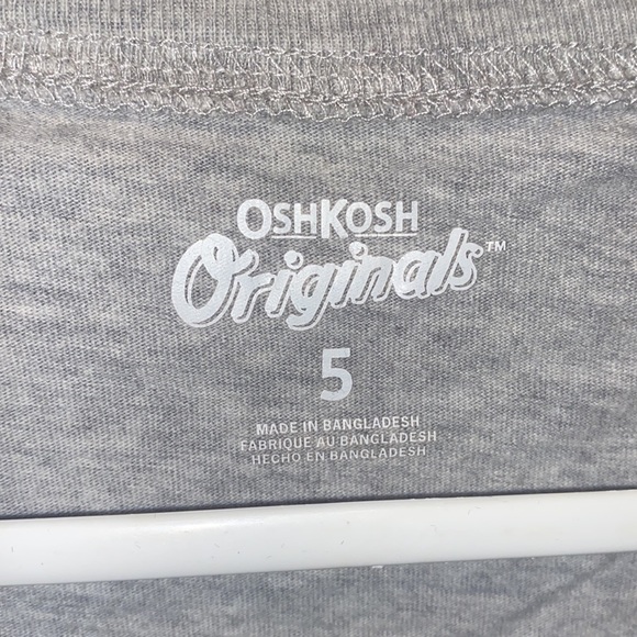 Boys long sleeve tshirt gray monster truck graphic Rollin OSH KOSH Orginals sz 5 - Picture 5 of 6